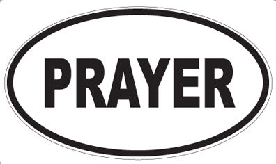 PRAYER - Oval Magnet