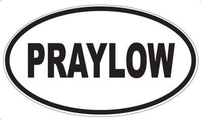 PRAYLOW - Oval Magnet