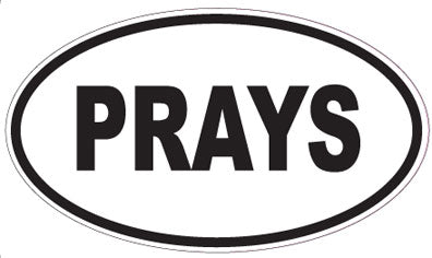 PRAYS - Oval Sticker