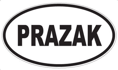 PRAZAK - Oval Sticker