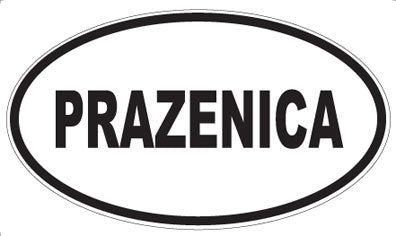 PRAZENICA - Oval Sticker