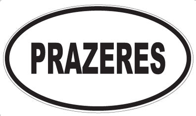 PRAZERES - Oval Sticker