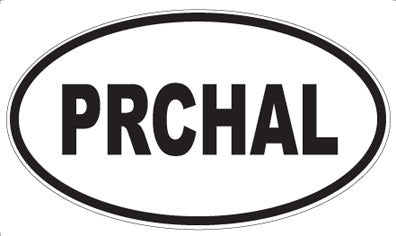 PRCHAL - Oval Sticker