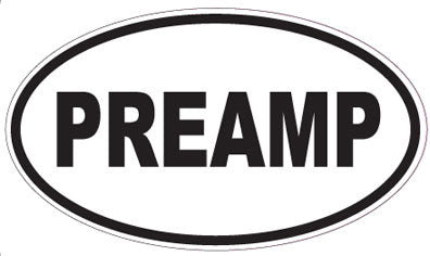 PREAMP - Oval Sticker