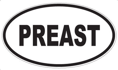 PREAST - Oval Sticker