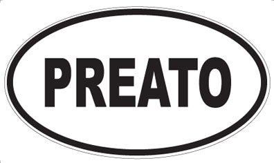 PREATO - Oval Sticker