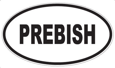 PREBISH - Oval Sticker