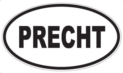 PRECHT - Oval Sticker