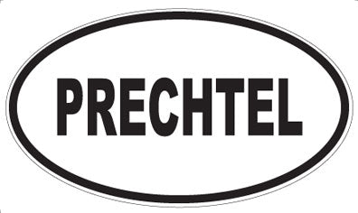 PRECHTEL - Oval Sticker