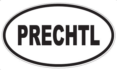 PRECHTL - Oval Sticker