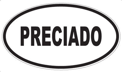 PRECIADO - Oval Sticker