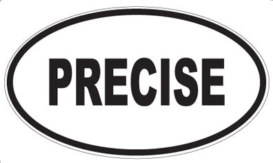 PRECISE - Oval Sticker