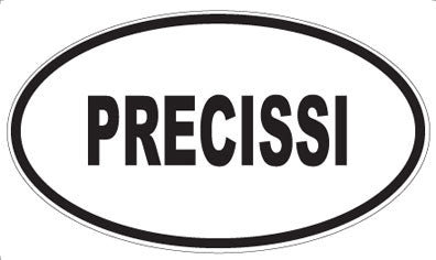 PRECISSI - Oval Sticker