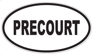 PRECOURT - Oval Sticker
