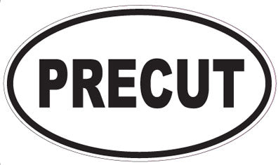 PRECUT - Oval Sticker