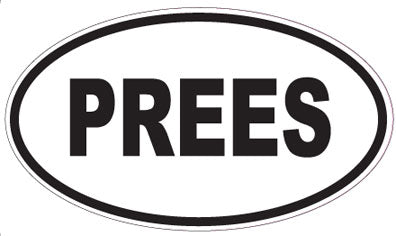 PREES - Oval Magnet