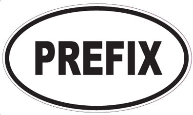 PREFIX - Oval Sticker