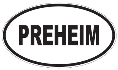 PREHEIM - Oval Sticker