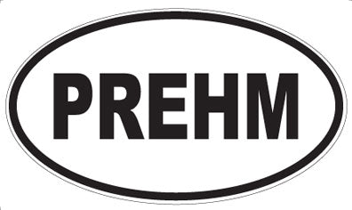 PREHM - Oval Sticker