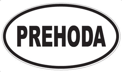 PREHODA - Oval Sticker