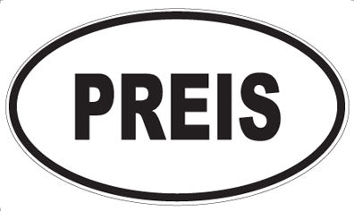 PREIS - Oval Sticker