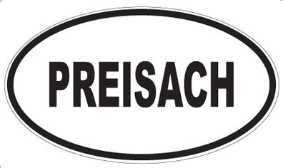 PREISACH - Oval Sticker