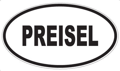 PREISEL - Oval Sticker