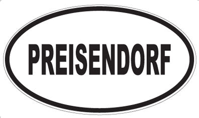 PREISENDORF - Oval Sticker