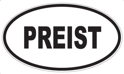 PREIST - Oval Sticker
