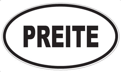 PREITE - Oval Sticker