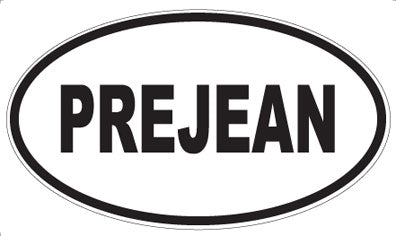 PREJEAN - Oval Sticker