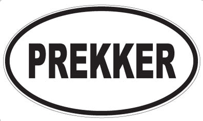 PREKKER - Oval Sticker