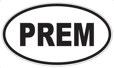 PREM - Oval Sticker