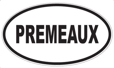 PREMEAUX - Oval Sticker