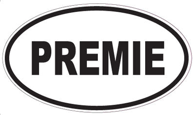 PREMIE - Oval Sticker