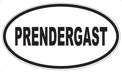 PRENDERGAST - Oval Sticker