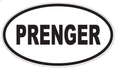 PRENGER - Oval Sticker
