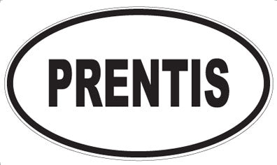 PRENTIS - Oval Sticker