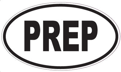 PREP - Oval Sticker