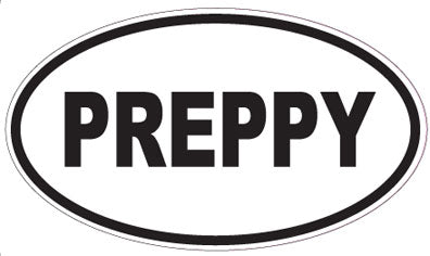 PREPPY - Oval Sticker