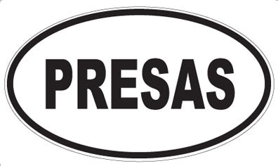 PRESAS - Oval Sticker