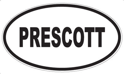PRESCOTT - Oval Sticker