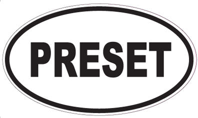 PRESET - Oval Sticker