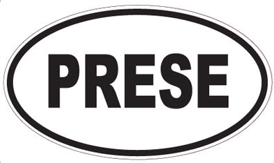 PRESE - Oval Magnet