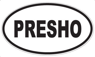 PRESHO - Oval Sticker