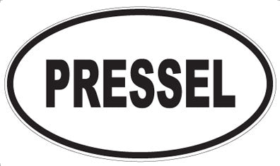 PRESSEL - Oval Sticker