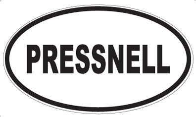 PRESSNELL - Oval Sticker