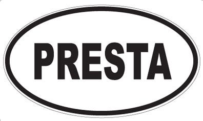 PRESTA - Oval Sticker