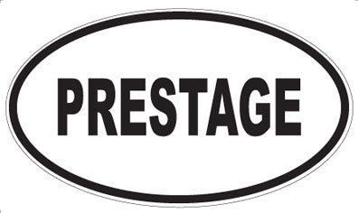 PRESTAGE - Oval Sticker