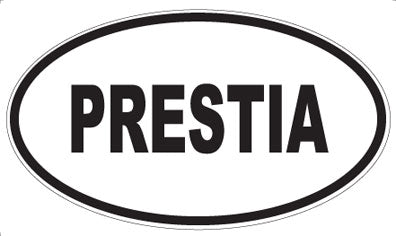 PRESTIA - Oval Sticker